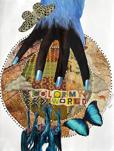 Print of People Collage by Yvonne Coleman-Burney