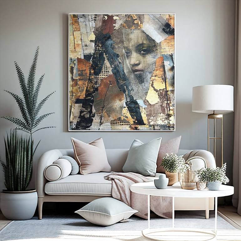 Original Abstract Women Collage by Yvonne Coleman-Burney