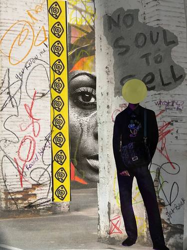 Original Street Art People Collage by Yvonne Coleman-Burney