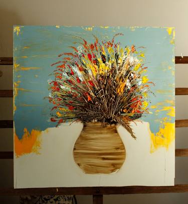New flowers.Flowers in flowers. Modern contemporary floral art. thumb