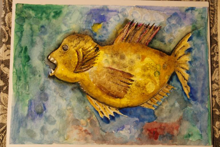 Original Contemporary Animal Painting by Olesya Rosani