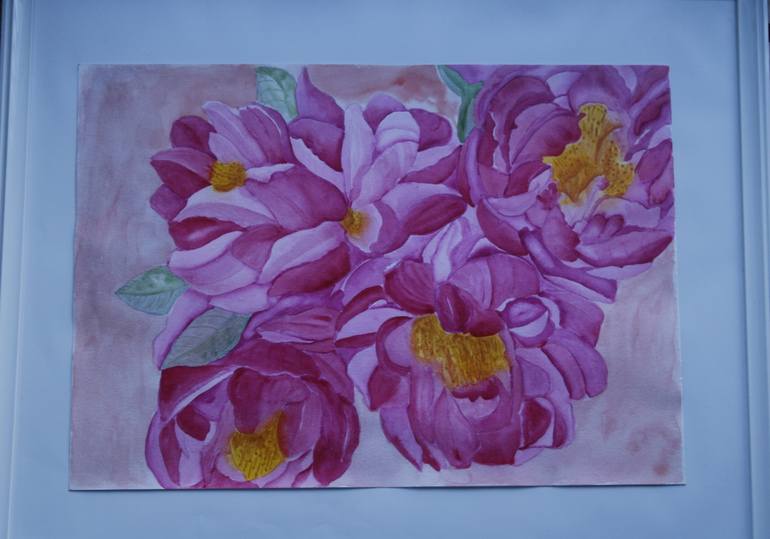 Original Floral Painting by Olesya Rosani