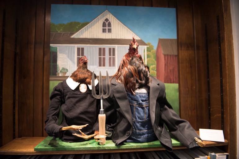 Original Folk Animal Sculpture by Field And Young