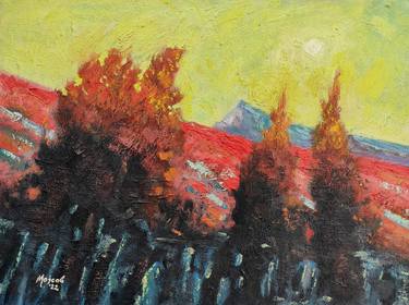Original Impressionism Abstract Paintings by Robert Mojsov