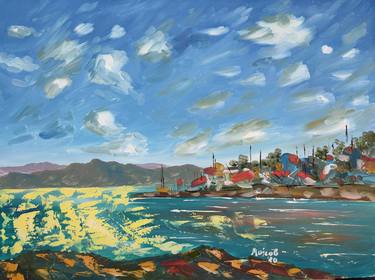 Original Abstract Expressionism Landscape Paintings by Robert Mojsov