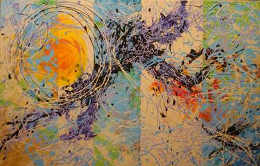 Original Abstract Expressionism Abstract Paintings by JOHN LEININGER