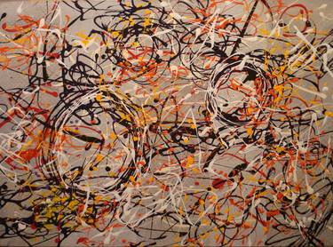 Original Abstract Expressionism Abstract Paintings by JOHN LEININGER