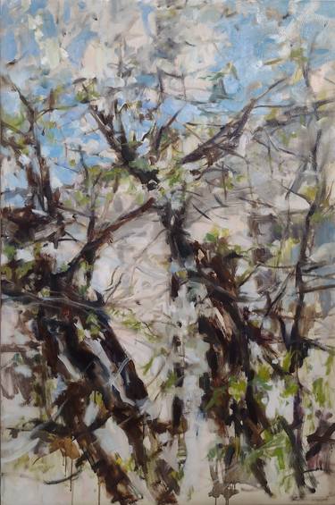 Original Expressionism Tree Paintings by Antonia Rusu
