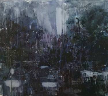 Original Abstract Expressionism Landscape Paintings by Antonia Rusu