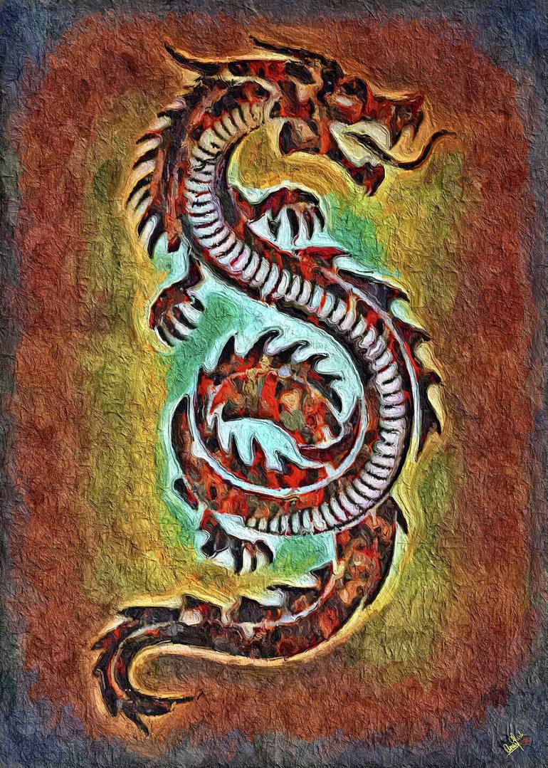 Brown Dragon - Print