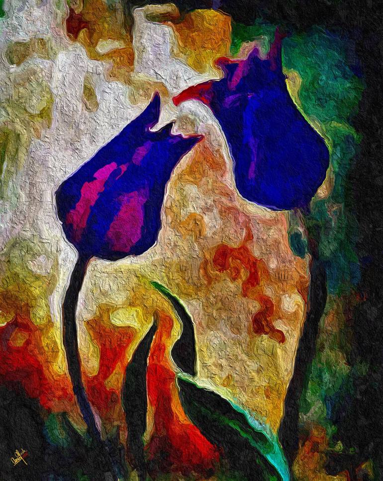 Purple Tulips - Print