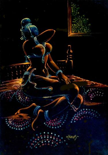 Print of Nude Paintings by Jahfar Klari
