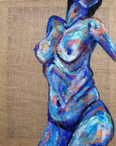 Original Abstract Nude Paintings by Manon Raman