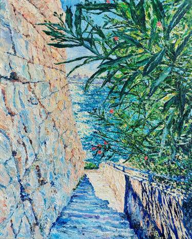 Original Impressionism Seascape Painting by Iren Maria Di