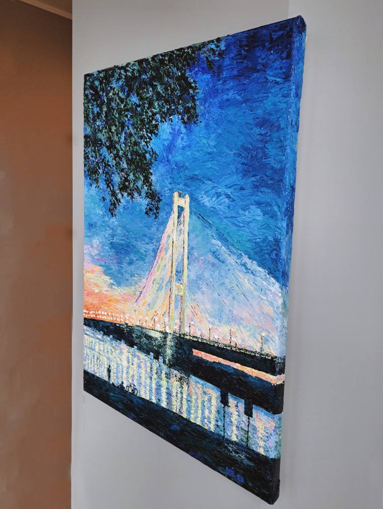 Original Expressionism Cities Painting by Iren Maria Di