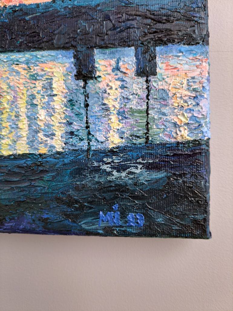 Original Expressionism Cities Painting by Iren Maria Di