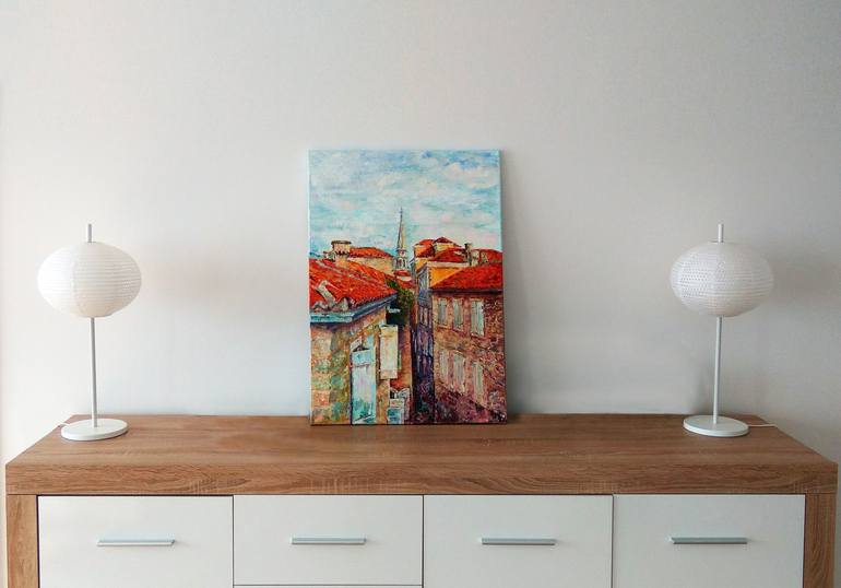 Original Impressionism Cities Painting by Iren Maria Di