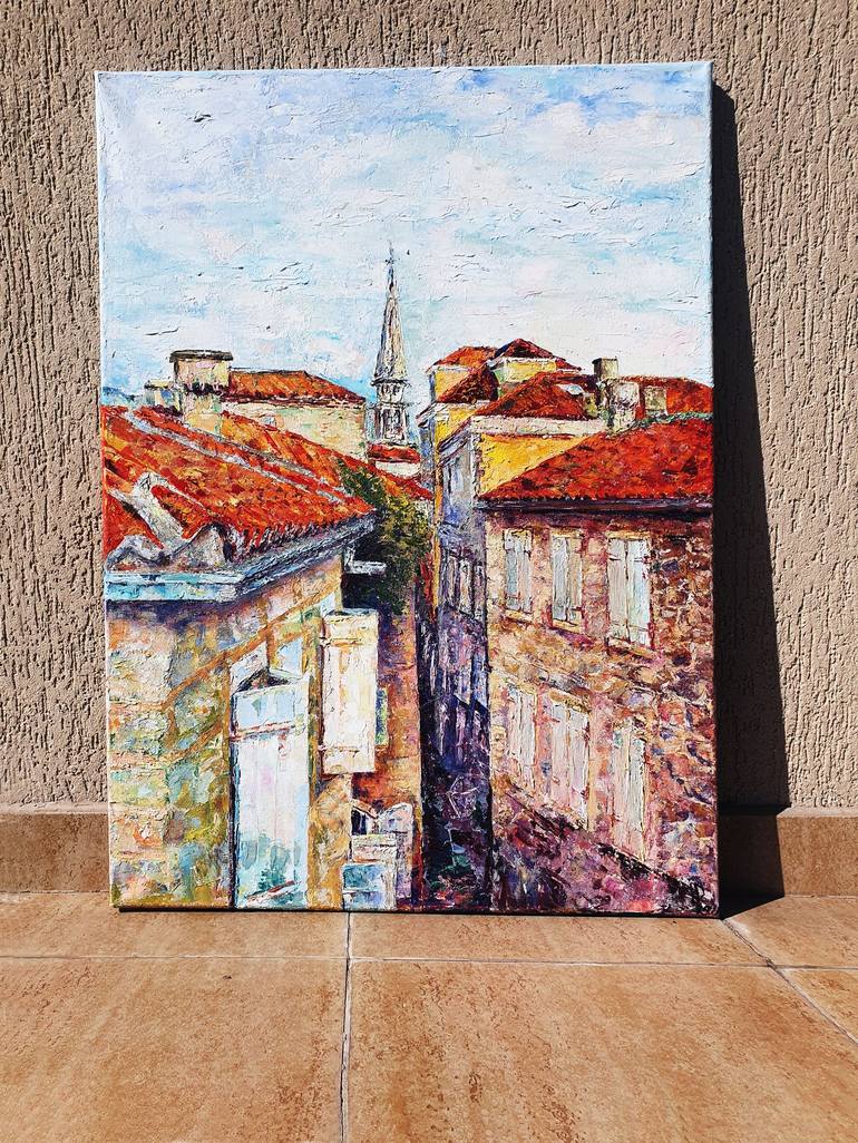 Original Impressionism Cities Painting by Iren Maria Di