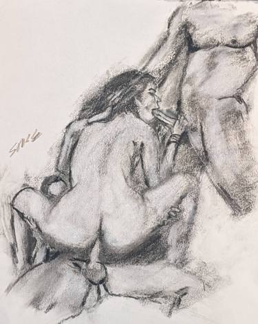 Original Expressionism Erotic Drawings by Glen Stagg