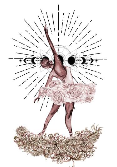 FASHION POSTER Ballerina with flower thumb