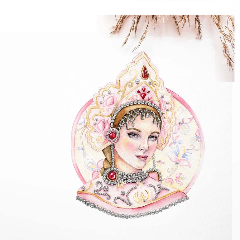 Original Other Fashion Painting by Leila Alieva