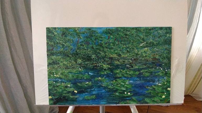 Original Impressionism Landscape Painting by Oryslava ZVONKO