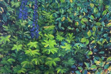 Original Impressionism Garden Paintings by Oryslava ZVONKO