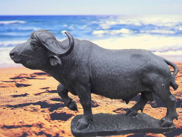 Original Art Deco Animal Sculpture by Tafadzwa Mawire