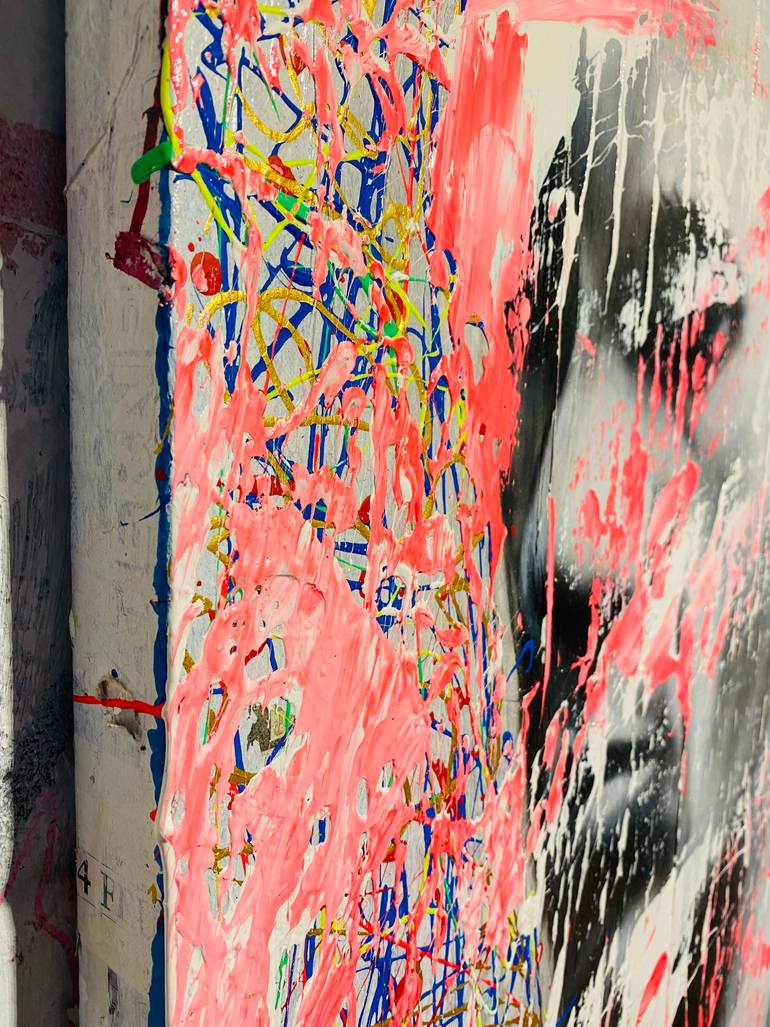 Original Abstract People Painting by Gunter Wenzel