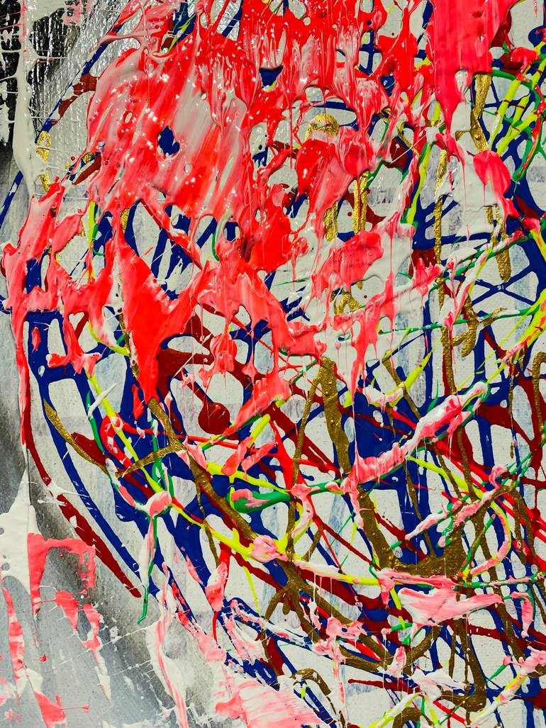Original Abstract People Painting by Gunter Wenzel
