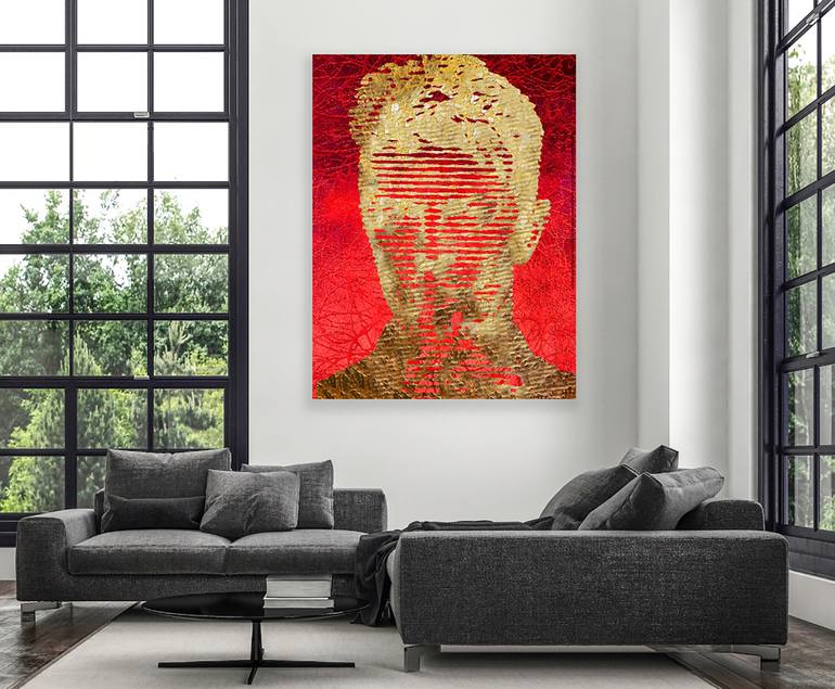 Original Abstract Expressionism Pop Culture/Celebrity Painting by Gunter Wenzel