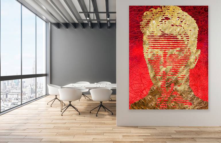 Original Abstract Expressionism Pop Culture/Celebrity Painting by Gunter Wenzel
