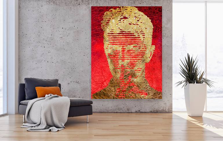 Original Abstract Expressionism Pop Culture/Celebrity Painting by Gunter Wenzel