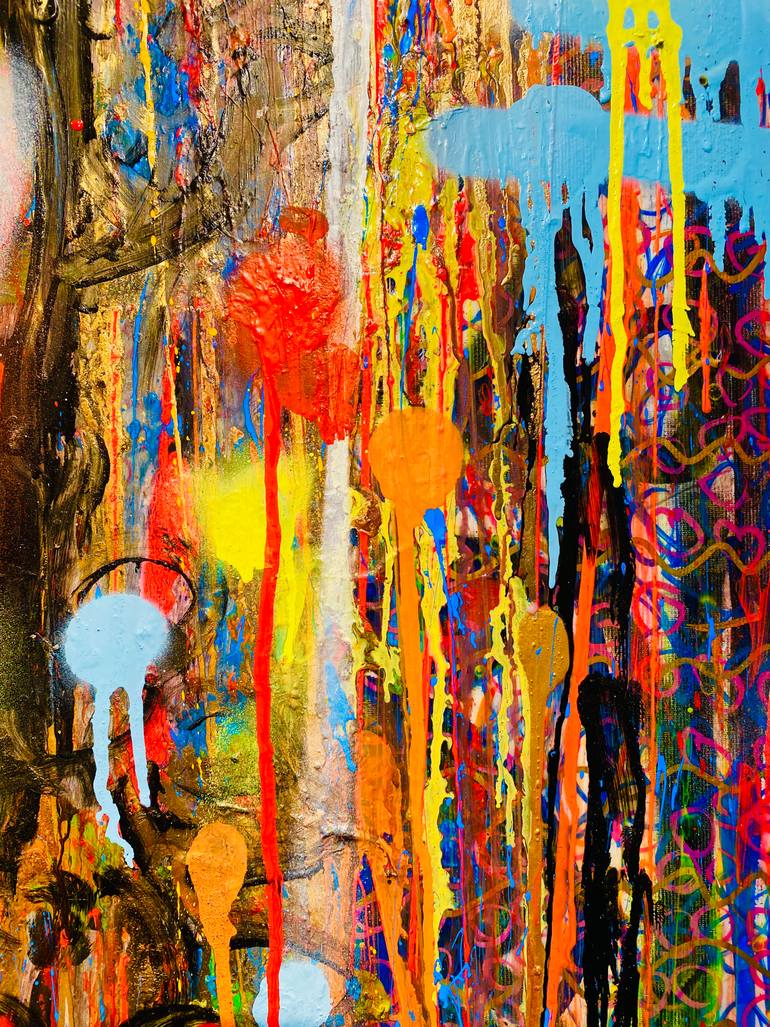 Original Abstract Celebrity Painting by Gunter Wenzel