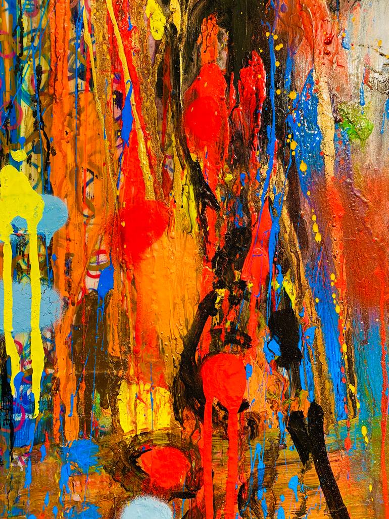 Original Abstract Celebrity Painting by Gunter Wenzel