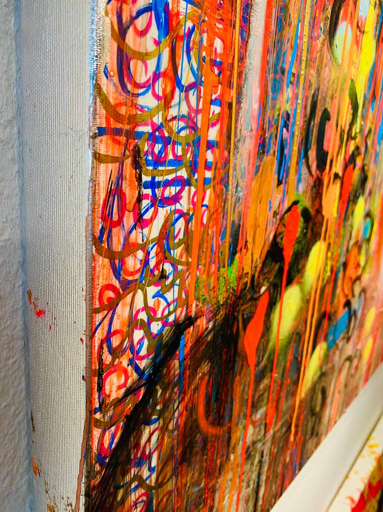 Original Abstract Celebrity Painting by Gunter Wenzel