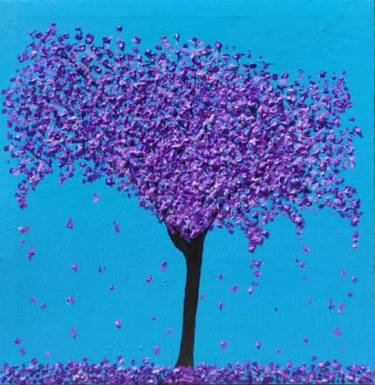 Original Abstract Tree Paintings by Zarmeen Lodhi