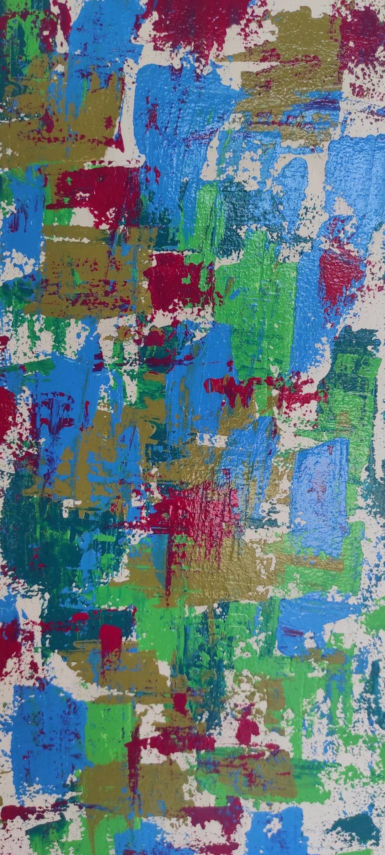 Original Abstract Expressionism Abstract Painting by Zarmeen Lodhi