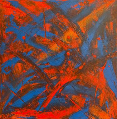 Original Abstract Expressionism Abstract Paintings by Zarmeen Lodhi