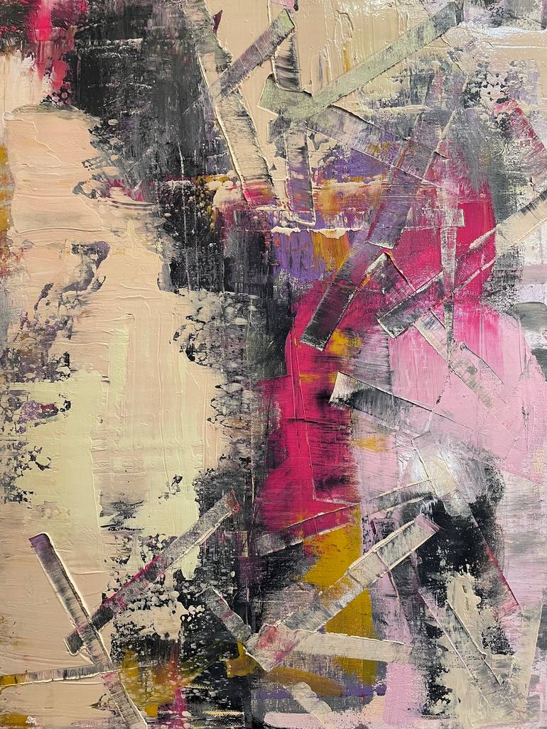 Original Abstract Painting by Colleen Rieu | Abstract Art on Canvas | Fragments of the past
