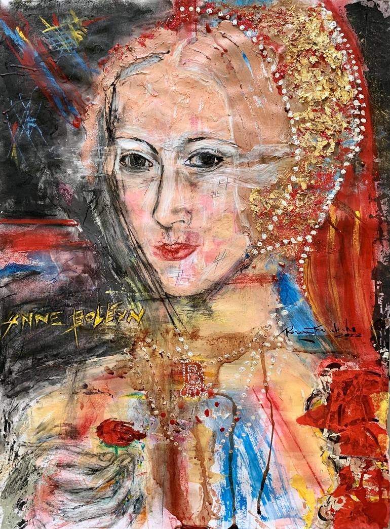 Anne Boleyn Queen of England Painting by Rosana Friederichs