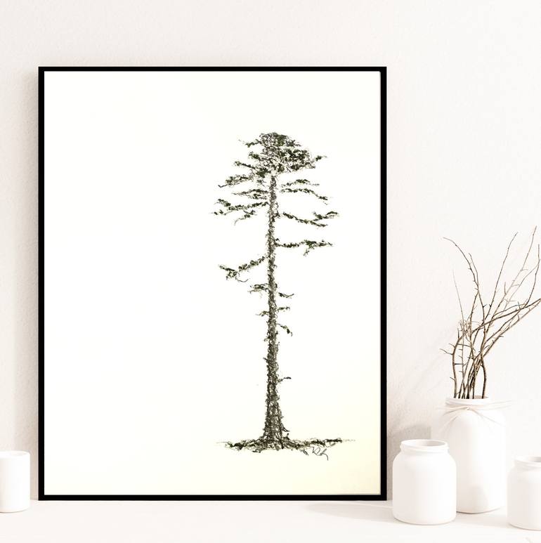 Original Illustration Tree Drawing by Gordana Rakusa