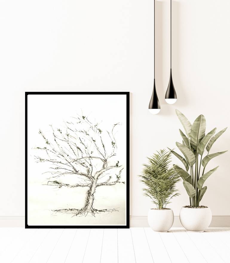 Original Abstract Tree Drawing by Gordana Rakusa