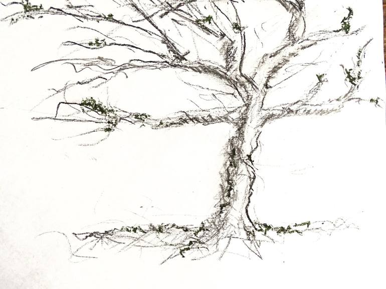 Original Abstract Tree Drawing by Gordana Rakusa