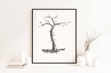 Original Abstract Tree Drawings by Gordana Rakusa