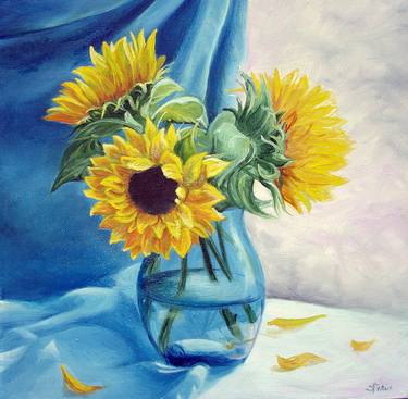 Sunflower in a Vase thumb
