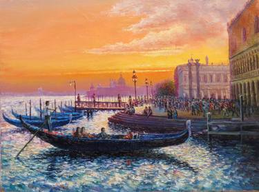 Original Impressionism Water Paintings by Rovshan Nur