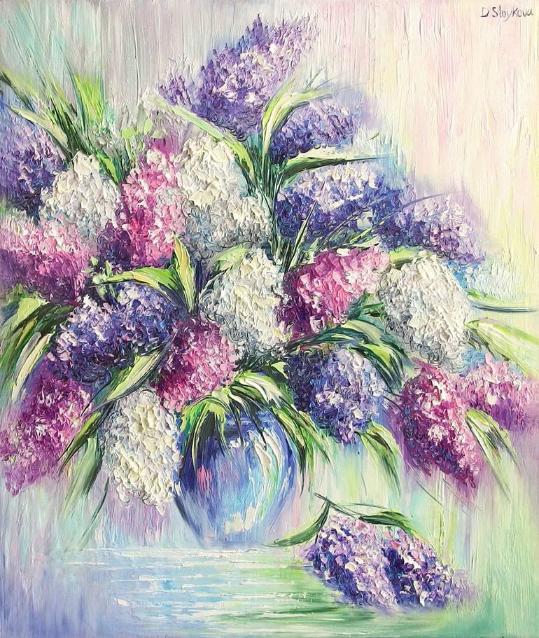 Original oil painting - Lilac by Daniela Stoykova Painting by Daniela ...