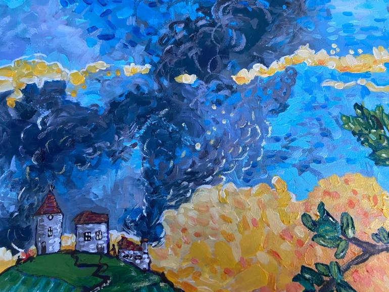 Original Abstract Landscape Painting by Martine Harris