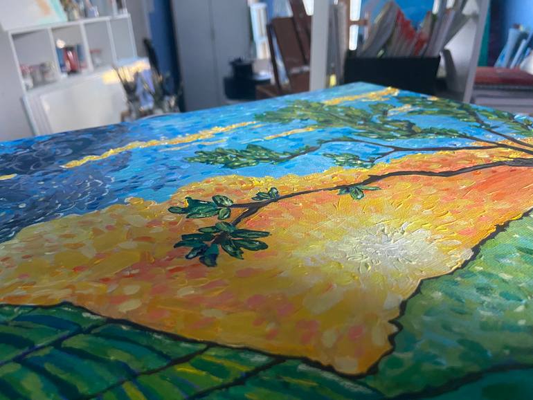 Original Abstract Landscape Painting by Martine Harris